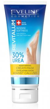 REVITALUM feuchtigkeitspendende Creme-Maske mit 30% Urea gegen Hornhaut, 75 ml
